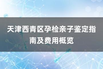 天津西青区孕检亲子鉴定指南及费用概览